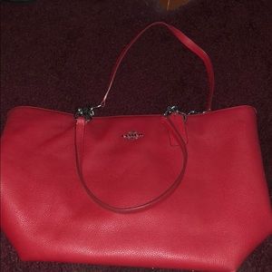 Red coach purse